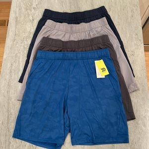 Lot of four pairs of All in Motion athletic shorts